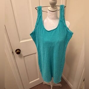 Maluna Turquoise Sleeveless Dress XL